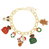 CHRISTMAS ENAMEL CHARM BRACELET