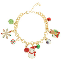 CHRISTMAS ENAMEL CHARM BRACELET
