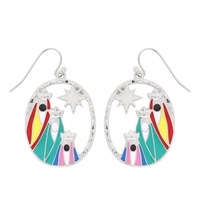 THREE KINGS WISE MEN CHRISTMAS EARRINGS