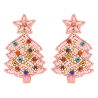 JEWELED CHRISTMAS TREE POST EARRINGS