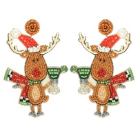 CHRISTMAS FESTIVE REINDEER EARRINGS