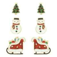 CHRISTMAS ASSORTED MULTI PAIR EARRING SET