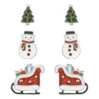 CHRISTMAS ASSORTED MULTI PAIR EARRING SET