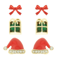 CHRISTMAS ASSORTED MULTI PAIR EARRING SET