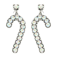 WESTERN CHRISTMAS CANDY CANE POST EARRINGS