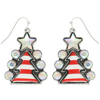 WESTERN CHRISTMAS TREE POST EARRINGS