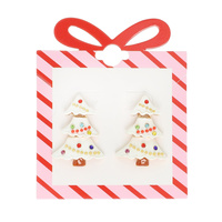 CHRISTMAS TREE POST STUD EARRINGS