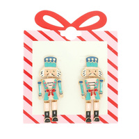 CHRISTMAS NUTCRACKER EARRINGS