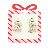 CHRISTMAS GINGERBREAD EARRINGS