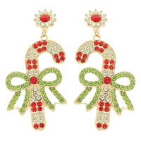 CHRISTMAS CANDY CANE EARRINGS