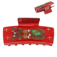 CHRISTMAS REINDEER HAIR CLAW CLIP