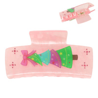 CHRISTMAS TREE HAIR CLAW CLIP