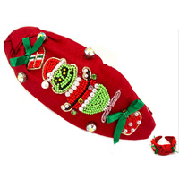 CHRISTMAS GRINCH TOP KNOTTED HEADBAND