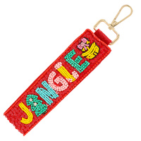 CHRISTMAS JINGLE JEWELED KEY CHAIN