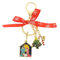 CHRISTMAS NATIVITY BAG CHARM KEYCHAIN