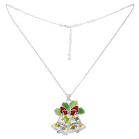 CHRISTMAS JINGLE BELL PENDANT NECKLACE