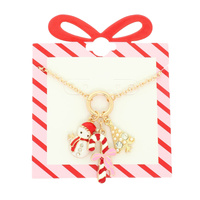CHRISTMAS MULTI CHARM NECKLACE