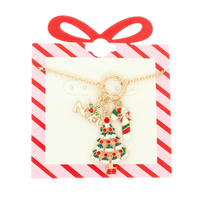 CHRISTMAS MULTI CHARM NECKLACE