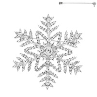 CHRISTMAS SNOWFLAKE BROOCH PIN
