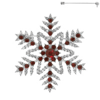 CHRISTMAS SNOWFLAKE BROOCH PIN
