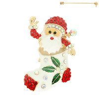 CHRISTMAS SANTA BROOCH PIN