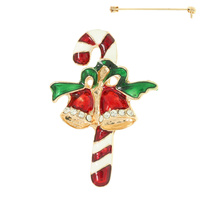 CHRISTMAS BELLS BROOCH PIN
