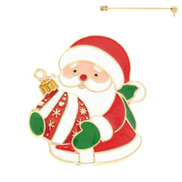 CHRISTMAS SANTA CLAUS BROOCH PIN