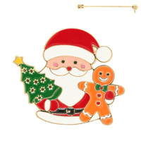CHRISTMAS SANTA CLAUS BROOCH PIN