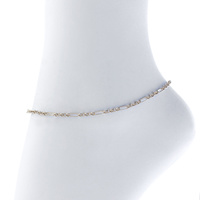 LONG SMALL LOOP CHAIN COMBO ANKLET