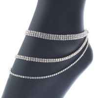 3/2/1 ROW 3 LAYER ANKLET