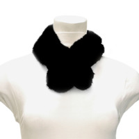 Real Rabbit Fur Neck Wrap Scarf