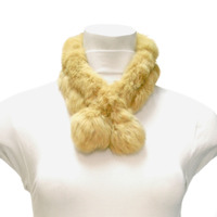 Real Rabbit Fur Neck Wrap Scarf
