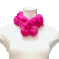 Real Rabbit Fur Neck Wrap Scarf